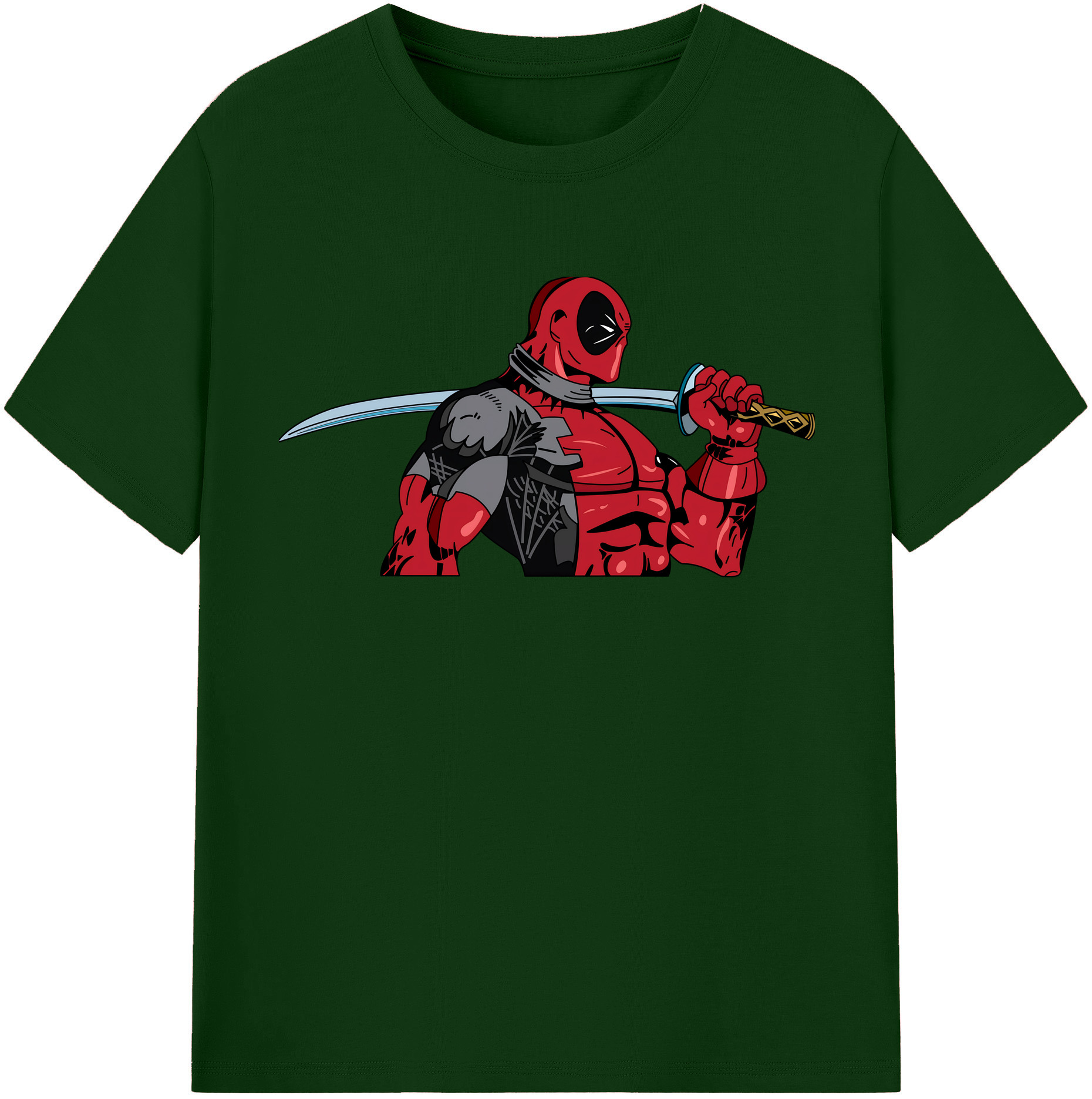 （画像用） Deadpool デッドプール 綿100％半袖Tシャツ（フロントプリント）